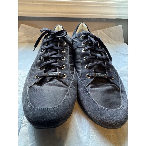 Ermenegildo Zegna Men Shoes Black/Navy Lace Up Sneaker Size 13 US Made in Italy main image 9